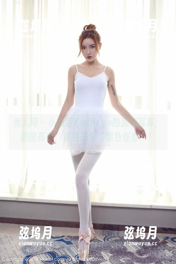 秀人网 - 小狐狸Kathryn的黑夜写真：原图亮相，果然是个“黑色怪兽”！